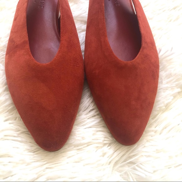 EVERLANE THE V SLING BACK SUEDE FLAT - Picture 4 of 5